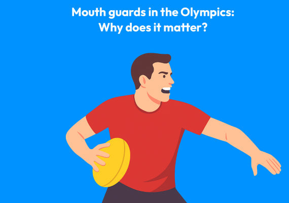 An Illustration of a person playing a sport while wearing a mouthguard