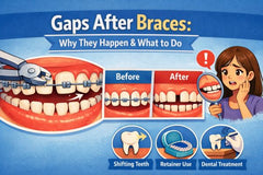 Gaps after braces: Why they happen & what to do