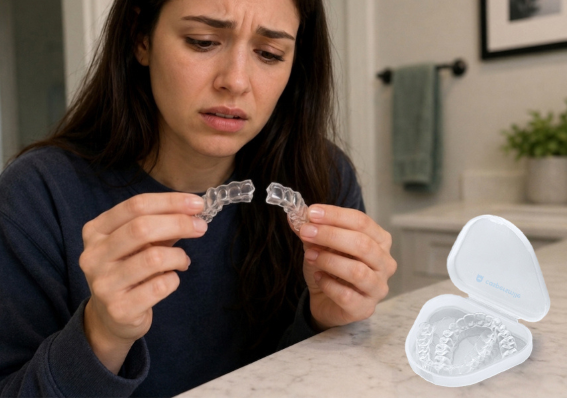 What happens if your aligner cracks or breaks mid-treatment?