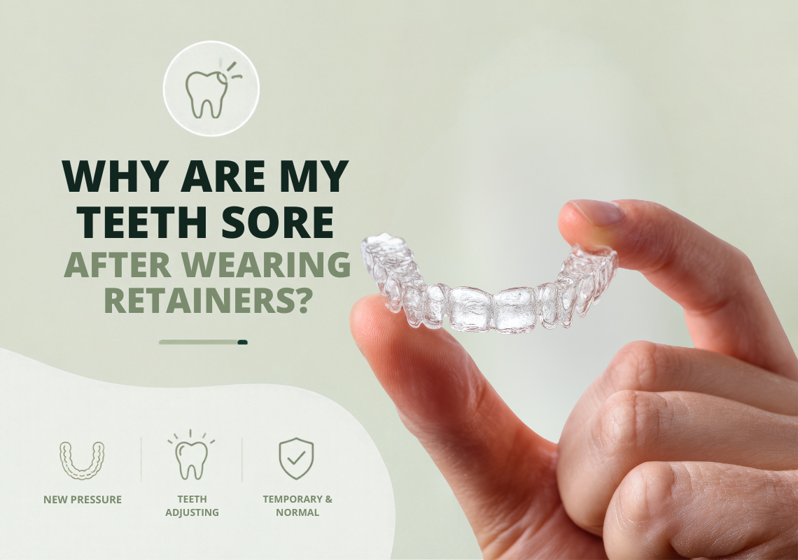 Why are my teeth sore after wearing retainers?
