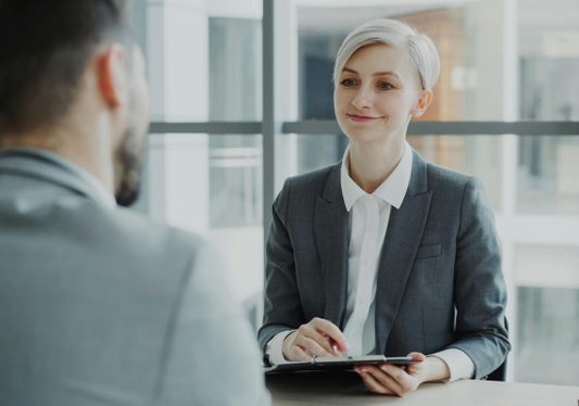  A professional job interview
