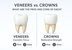 Veneers vs. Crowns: What are the pros and cons of each?