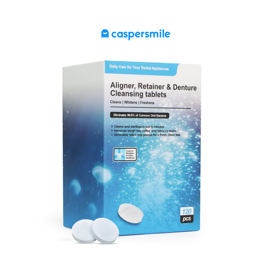 Cleansing tablets for aligners, retainers & dentures